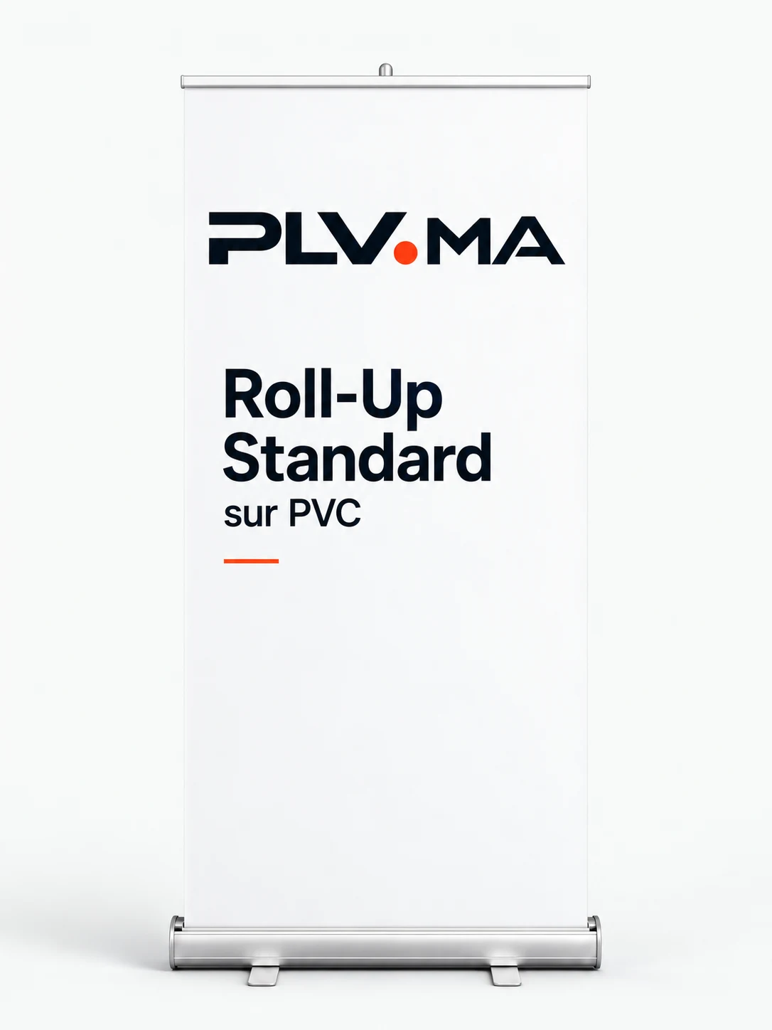Roll-Up Standard 85×200 cm — PVC — support publicitaire PLV au Maroc